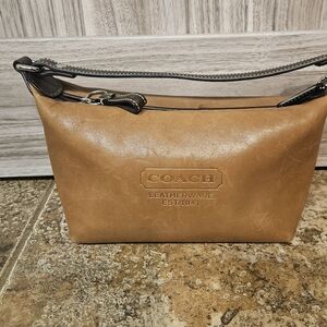 Vintage Coach Edie Leather Clutch Bag